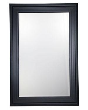 Rectangular Wood Frame Bathroom Mirror