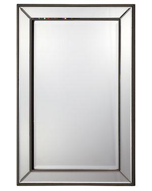 Rectangular Wood Frame Wall Mirror