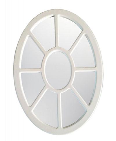 MDF framed oval mirror