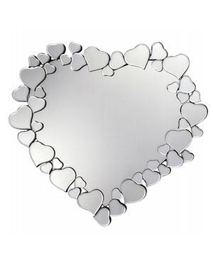 Heart Shape Fiberboard Framed Mirror