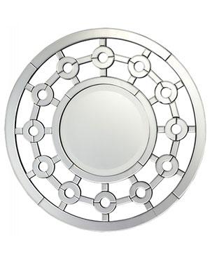 Round MDF Framed Glass Mirror