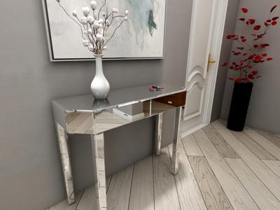 G73059 Makeup Vanity and Dressing Table with Glass Mirror
