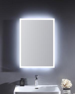 Glass Frameless Wall Mirror with LED Backlit Light